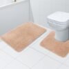 Unyqoos® Zachte en Antislip Microvezel Badkamermat Set voor Comfort en Luxe in de Badkamer