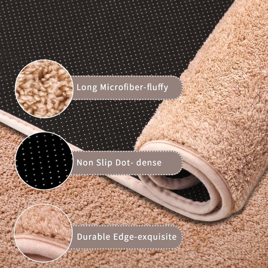 Unyqoos® Zachte en Antislip Microvezel Badkamermat Set voor Comfort en Luxe in de Badkamer