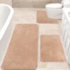 Unyqoos® Zachte en Antislip Microvezel Badkamermat Set voor Comfort en Luxe in de Badkamer