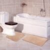 Unyqoos® Zachte en Antislip Microvezel Badkamermat Set voor Comfort en Luxe in de Badkamer