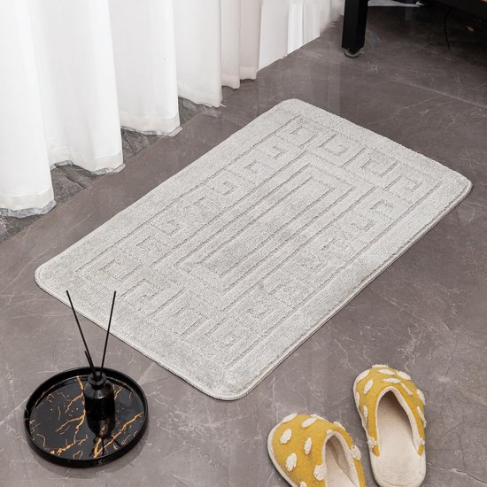Unyqoos® Binnenhuisdecoratie Antislip Badmatset in Elegante Griekse Stijl met Bad- en WC-mat