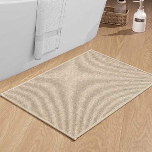 Unyqoos ® Binnenhuis Antislip Badmat 43 x 61 cm met Waterabsorberende Functie en Makkelijk Onderhoud