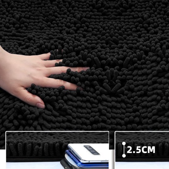 Unyqoos® Stijlvolle en Veilige Antislip Badmat voor de Badkamer met Zacht Microvezel Ontwerp 70 x 120