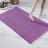 Unyqoos® Zachte Antislip Badmat van Chenille in Paarse Kleuren voor Badkamerdecoratie