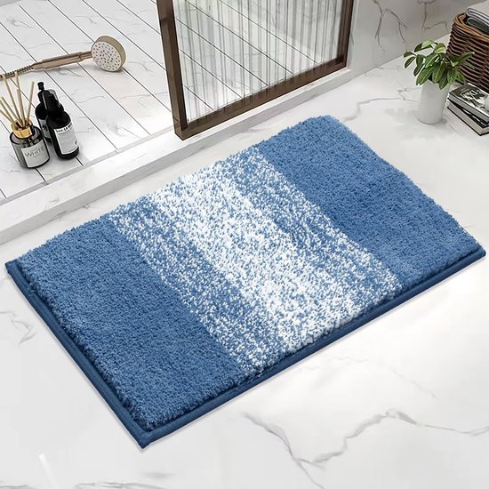 Unyqoos® Super Zachte Hoogpolige Microvezel Badmat met Antislip en Machinewasbaarheid, 50 x 80 cm