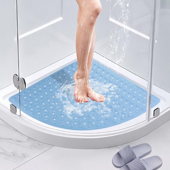Unyqoos® Veilige antislip douchemat met zuignappen en afvoergaten voor binnen en buiten