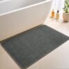 Unyqoos® Ultradunne antislip badmat voor badkamer met waterabsorptie en wasbaar ontwerp