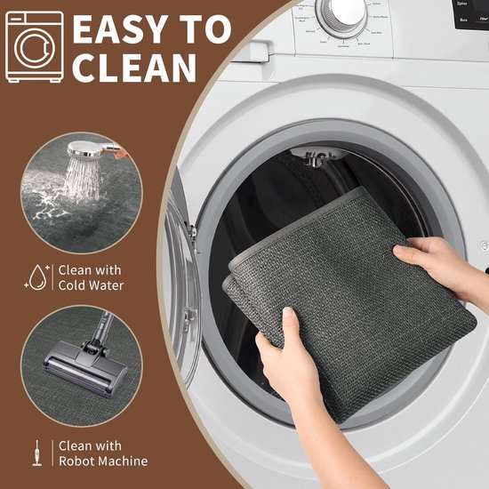 Unyqoos® Ultradunne antislip badmat voor badkamer met waterabsorptie en wasbaar ontwerp