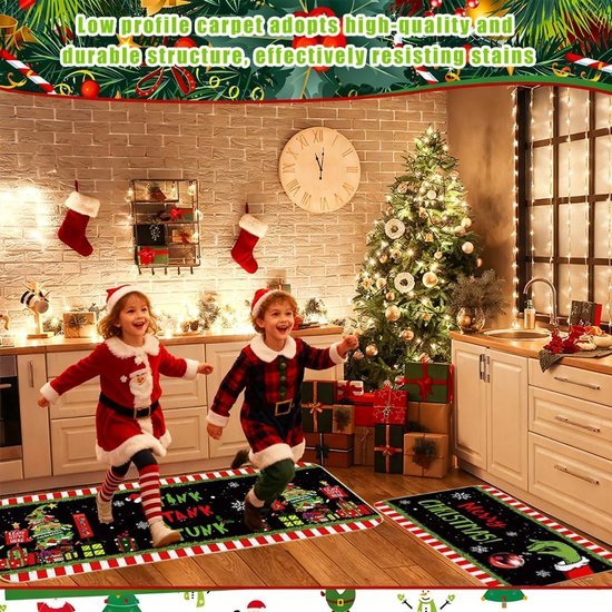 Unyqoos® Feestelijke en veelzijdige kersttapijten voor binnengebruik in diverse maten