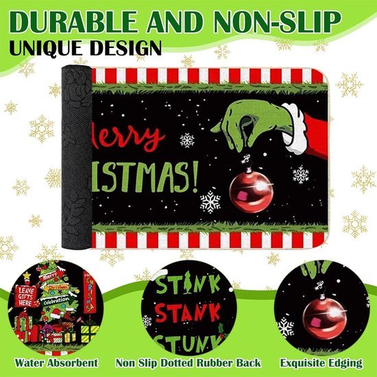 Unyqoos® Feestelijke en veelzijdige kersttapijten voor binnengebruik in diverse maten