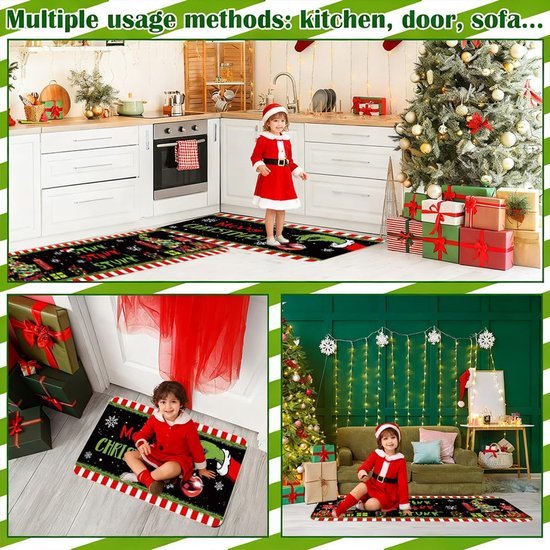 Unyqoos® Feestelijke en veelzijdige kersttapijten voor binnengebruik in diverse maten