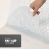 Unyqoos® Lange antislip badmat voor veilige en comfortabele douche-ervaring