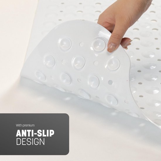 Unyqoos® Lange antislip badmat voor veilige en comfortabele douche-ervaring