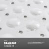 Unyqoos® Lange antislip badmat voor veilige en comfortabele douche-ervaring