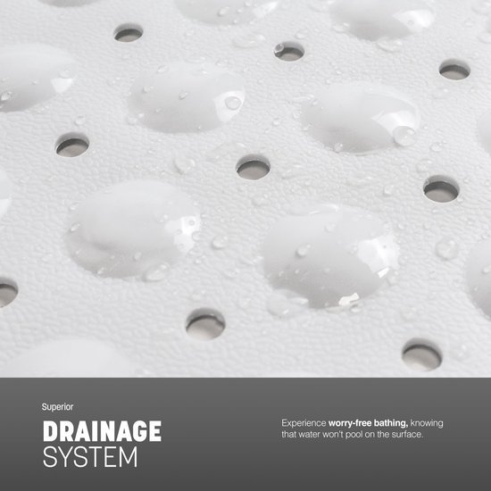 Unyqoos® Lange antislip badmat voor veilige en comfortabele douche-ervaring