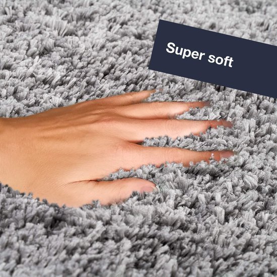Unyqoos® Grijze antislip badmat met extra zachte vezels voor badkamer comfort