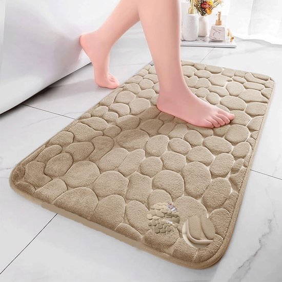 Unyqoos® Antislip badmat wasbaar en snel drogend voor badkamer en douche
