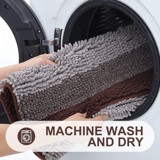 Unyqoos® Comfortabele en Absorberende Badmat van Chenille met Antislip Eigenschappen