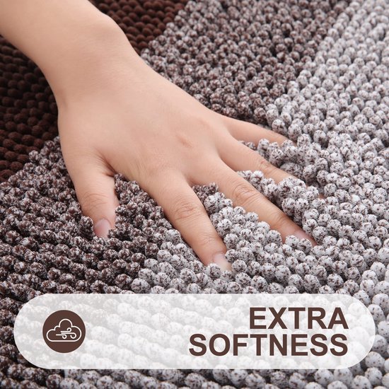 Unyqoos® Comfortabele en Absorberende Badmat van Chenille met Antislip Eigenschappen