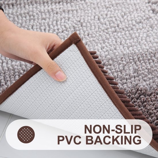 Unyqoos® Comfortabele en Absorberende Badmat van Chenille met Antislip Eigenschappen