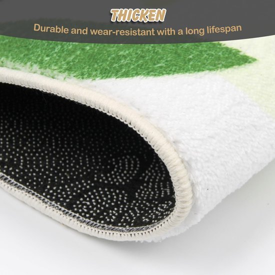 Unyqoos® Absorberende en Antislip Badmat van Microvezel met Bladmotief 40x60 cm