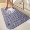 Unyqoos® Antislip Douchemat met Massagefunctie en Afvoergaten voor Veilig Douchen, 50 x 80 cm, Grijs