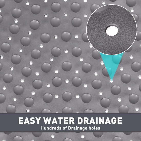 Unyqoos® antislip douchemat voor hoekdouche met masserende functie