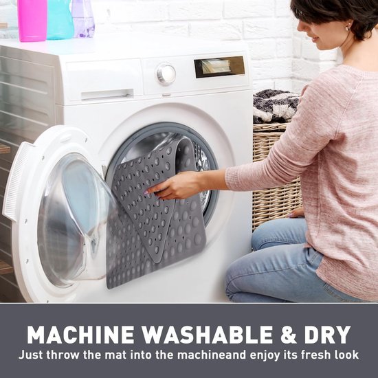 Unyqoos® antislip douchemat voor hoekdouche met masserende functie