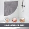 Unyqoos® antislip douchemat voor hoekdouche met masserende functie
