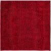 Unyqoos® Zachte Antislip Badmat, Waterabsorberende Chenille Douchemat voor Badkamer en Toilet, Rood, 45 x 45 cm