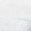Unyqoos® Witte rechthoekige badmat van chenille met antislip en absorberende eigenschappen