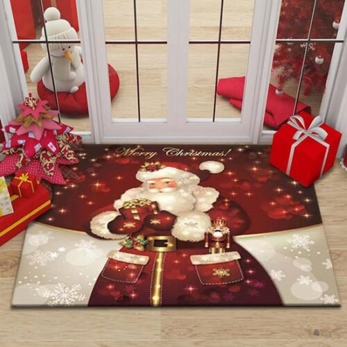 Unyqoos® Wasbare kerstmat met antislip voor sfeervolle kerstdecoratie thuis