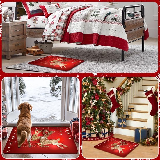 550x550-19890.jpg Unyqoos® Wasbare kerstmat met antislip voor sfeervolle kerstdecoratie thuis