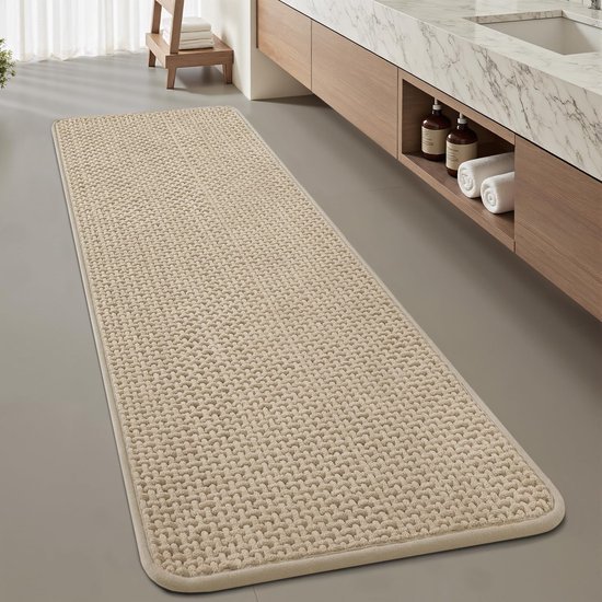 550x550-19893.jpg Unyqoos® Zachte en Absorberende Chenille Badmat met Antislip en Wasbaar Ontwerp
