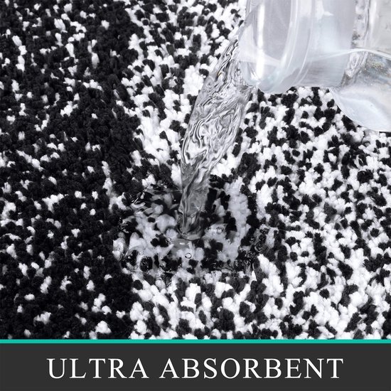 Unyqoos® Zachte en Absorberende 3-Delige Antislip Badkamermatten Set voor Slaapkamer en Badkamer
