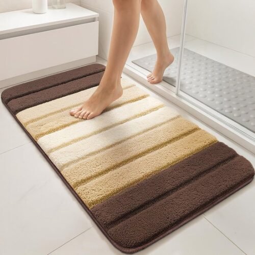 Unyqoos® Zachte en Antislip Badmat van Microvezel met Kleurverloop en Absorptievermogen