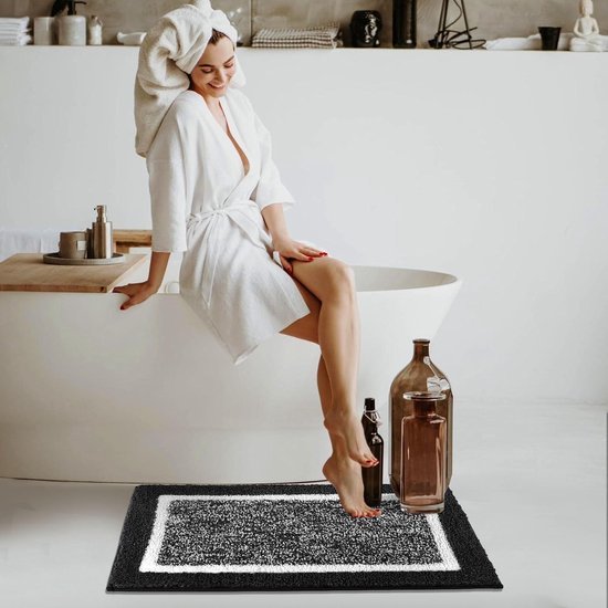 550x550-19927.jpg Unyqoos® Zacht en waterabsorberend badkamertapijt met antislip voor douche en toilet