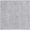 Unyqoos® Zachte Antislip Badkamermatset in Chenille voor Douche en Badkuip, Grijs, 45 x 45 cm