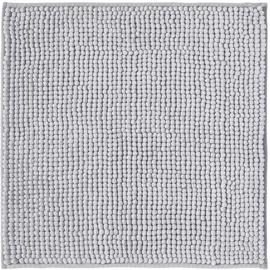 Unyqoos® Zachte Antislip Badkamermatset in Chenille voor Douche en Badkuip, Grijs, 45 x 45 cm
