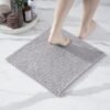 Unyqoos® Zachte Antislip Badkamermatset in Chenille voor Douche en Badkuip, Grijs, 45 x 45 cm
