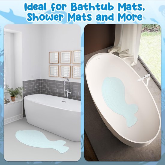550x550-19965.jpg Unyqoos® Blauwe walvisvormige antislip badmat voor kinderen met schimmelbestendige eigenschappen