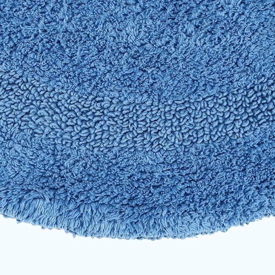 Unyqoos® Omkeerbare ronde badmat van katoen met zacht massage-effect en absorptie