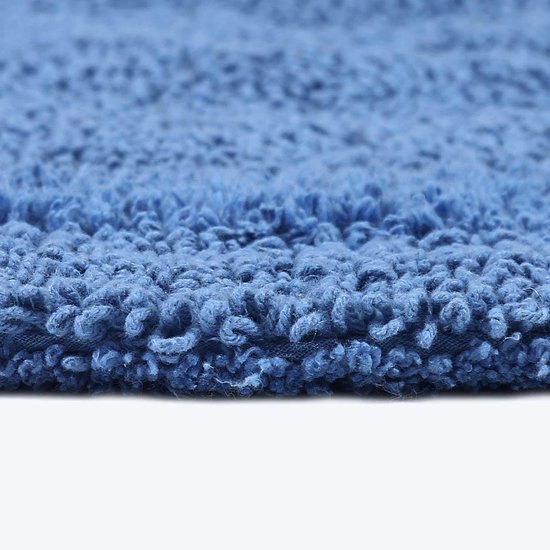 Unyqoos® Omkeerbare ronde badmat van katoen met zacht massage-effect en absorptie