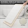 550x550-20001.jpg Unyqoos® Ultrazachte witte badmat van traagschuim met antislip en snelle absorptie