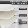 550x550-20002.jpg Unyqoos® Ultrazachte witte badmat van traagschuim met antislip en snelle absorptie