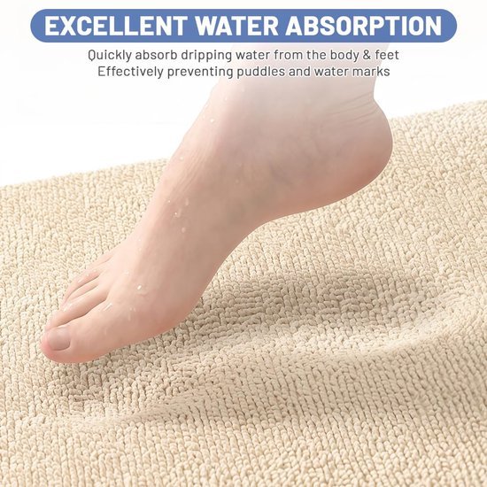 550x550-20030.jpg Unyqoos® Zachte en Absorberende Badmat met Antislip en Wasbare Eigenschappen