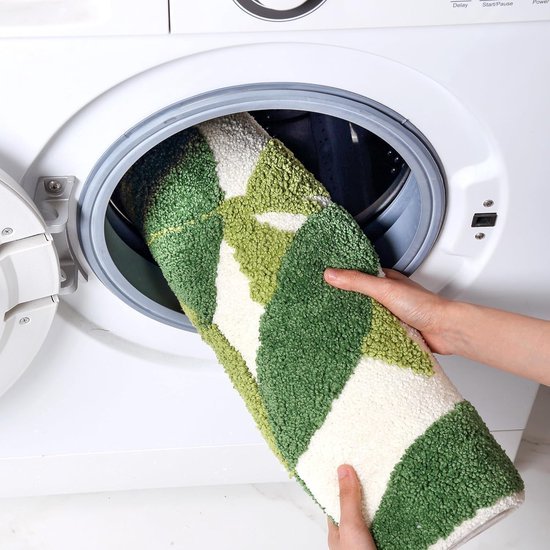 550x550-20056.jpg Unyqoos® Binnenruimte Antislip Bademat met Groen Blad Ontwerp Wasbaar en Zacht 50x80cm