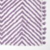 550x550-20109.jpg Unyqoos® Stijlvolle lila badmat met zigzagpatroon en speelse pompons