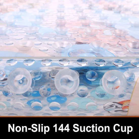 Unyqoos® Antislip badmat voor kinderen met dinosaurussen, wasbaar en antibacterieel