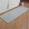 Unyqoos® Ultradunne Antislip Badkamermat met Rubberen Achterkant en Sneldrogend Ontwerp, 43 x 120 cm